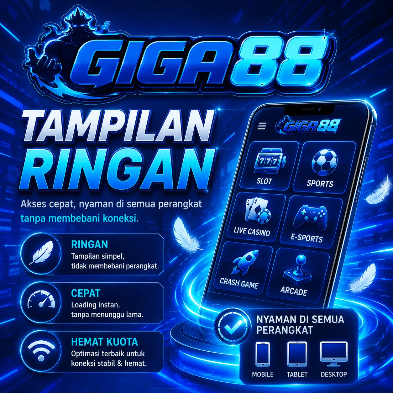 Tampilan ringan GIGA88